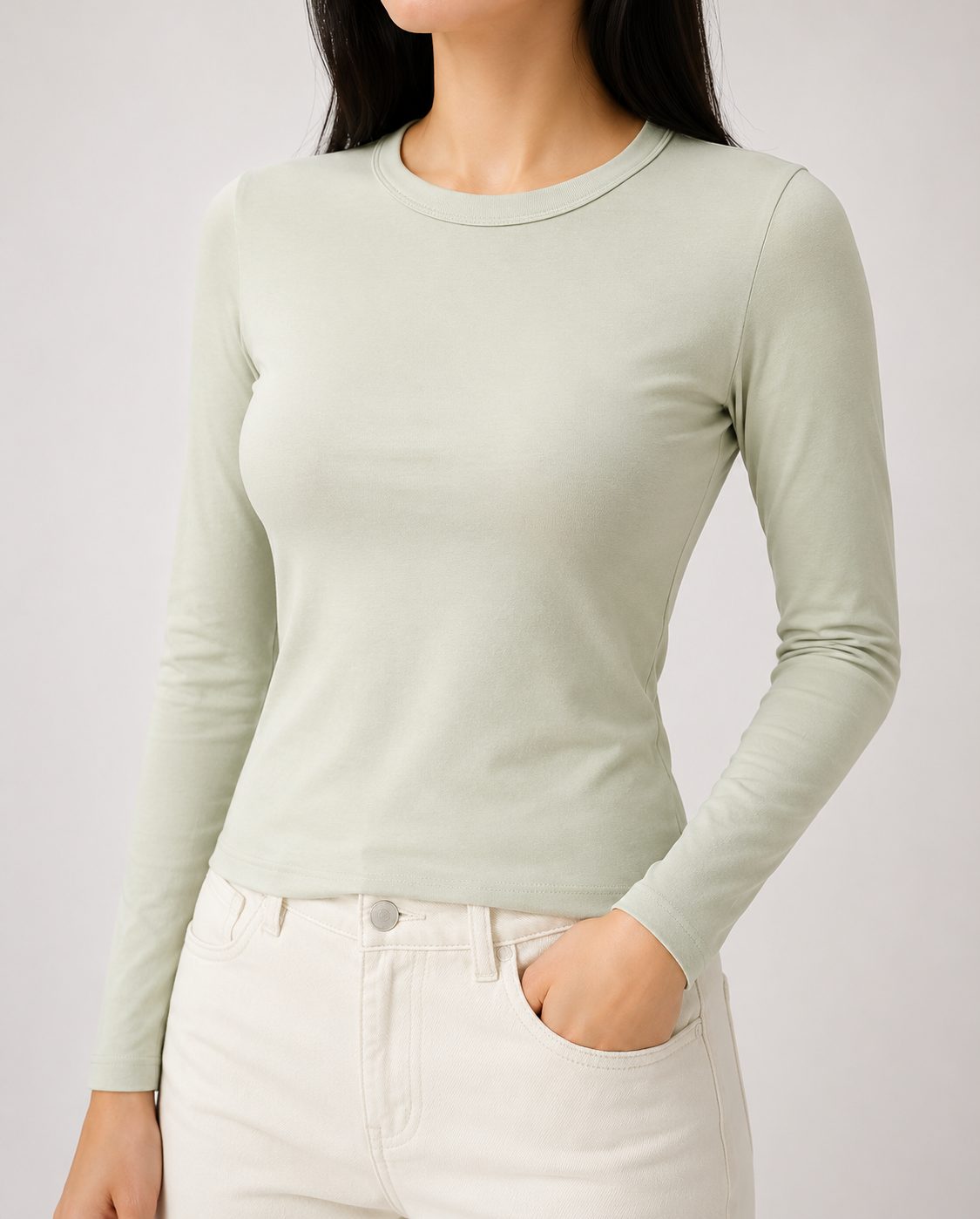 Round Neck Long sleeve T-Shirt