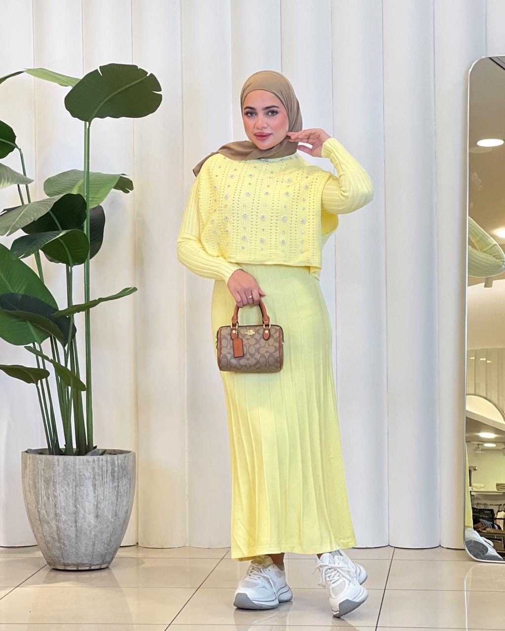 Knit Dress 2pcs