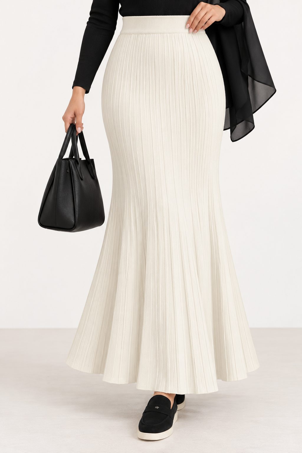 Ribbed Wool Skirt